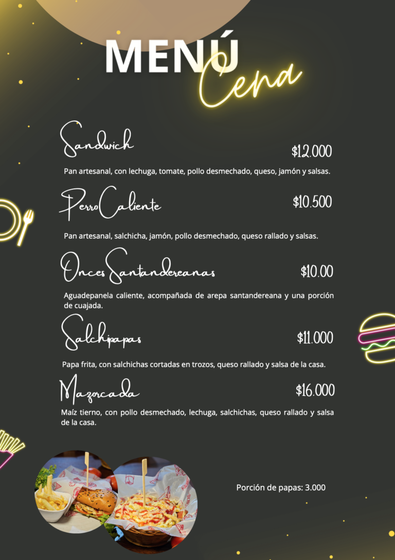 Menú de Noche La Fortaleza